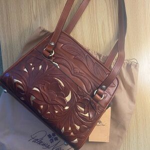 Patricia Nash Bruni Cut Out Tooled Leather purse